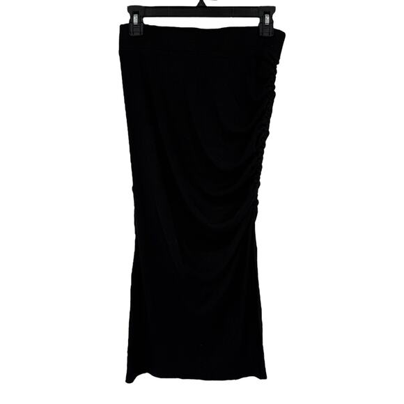 Michael Star Rae Ribbed slit skirt black size Small S - Picture 1 of 7